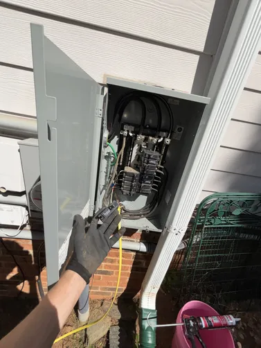Installed a new dedicated GFCI receptacle in the crawlspace for a dehumidifier.