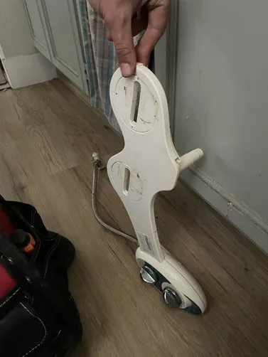 photo at San Pablo, CA on May 08, 2026: A leaking bidet connection was causing issues in the toilet, prompting a repair service. We identif