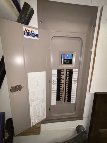 On this job we were installing a new 20A dedicated circuit. The panel was located in the garage & our dedicated receptacle was located on the 2nd floor.