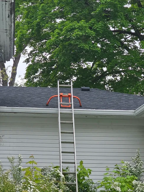 Aging roofs were removed, leaks prevented, and the foundation reinforced for a long-lasting installation.