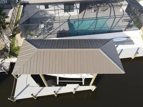 Metal Roof Boathouse