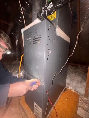 photo at Montgomery, TX on Dec 08, 2025: The heater was not functioning as expected, prompting us to investigate the issue. After diagnosing