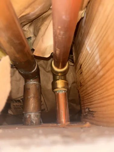 photo at Houston, TX on Nov 17, 2025: The stoppage in the lab sink on the second floor was resolved by replacing the p-trap and using a p