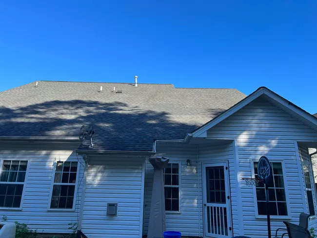 We repaired this asphalt shingle roof to get the customer through a few more years until they are ready to do a complete roof replacement.