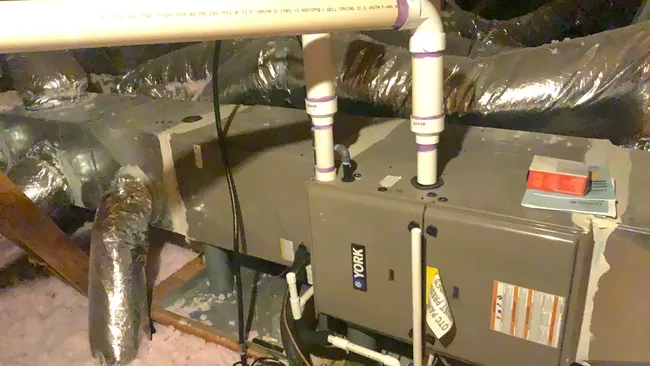 Thorough HVAC inspection revealed the source of water stains, clarifying concerns for the homeowner.