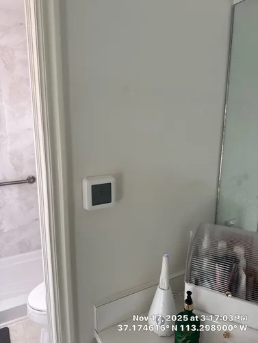 photo at Hurricane, UT on Nov 17, 2025: A malfunctioning remote controller on the heating system prompted our visit to Hurricane. We evalua