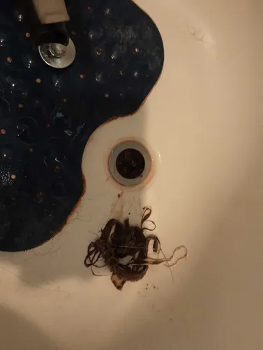 photo at Conroe, TX on Nov 11, 2025: A clogged bathtub in the guest bathroom was causing issues, preventing proper drainage. We disconne