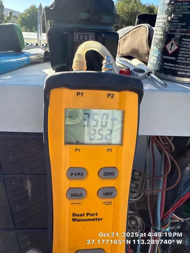 photo at Hurricane, Ut on Oct 21, 2025: A malfunctioning heating system prompted us to investigate the issue at the customer's location in 