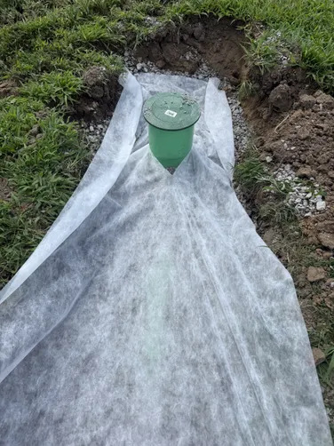photo at Nashville, TN on Jul 02, 2026: A drainage issue necessitated the installation of a modified French drain in Nashville. We mobilize photo at Nashville, TN on Jul 02, 2026: A drainage issue necessitated the installation of a modified French drain in Nashville. We mobilize