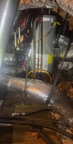 photo at Houston, TX on Dec 11, 2025: The water heater was malfunctioning due to a faulty gas control valve that couldn’t hold the flame.