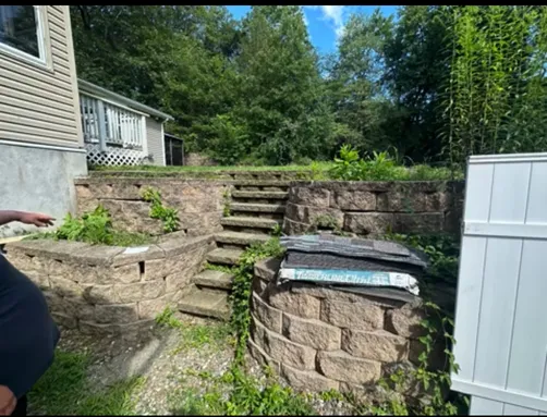 photo at Fishkill, NY on Aug 16, 2023: After a storm caused significant damage, we tackled a total property cleanup that included tree pru