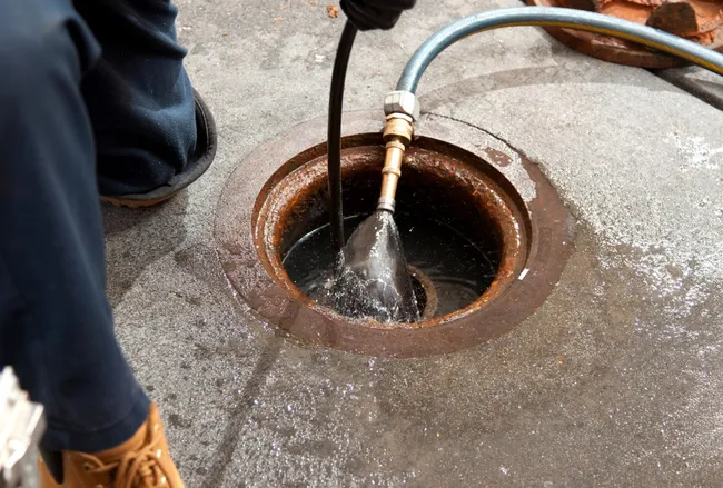 Hydro jetting effectively cleared ongoing drainage issues at a commercial facility, restoring proper flow and preventing future complications. #hidrojetting #draincleaning #plumbingservices