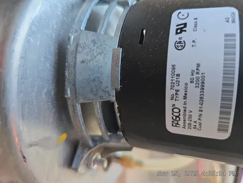 photo at Hurricane, UT on Nov 25, 2025: An inducer installation was completed to enhance the HVAC system's performance. After ensuring all 