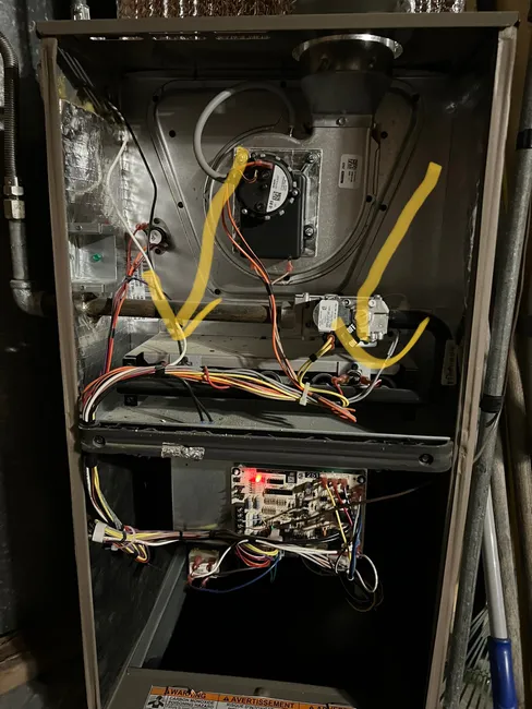 Furnace not running.