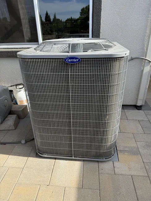 In Lincoln, our technician Vitaliy optimized an AC unit through inspection and essential repairs, ensuring peak performance for the summer ahead.