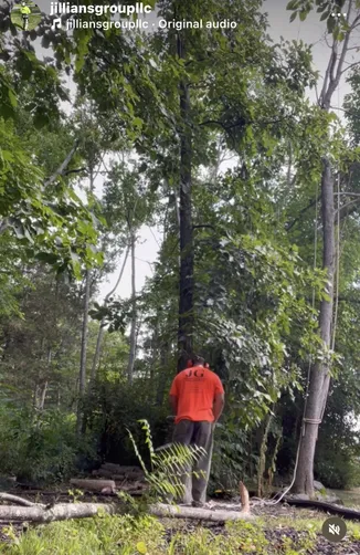 photo at Hopewell Junction, NY on Aug 02, 2022: With a new fence installation on the horizon, trees needed to be removed and limbs trimmed to ensur