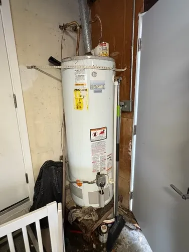 photo at Pinole, CA on Dec 11, 2025: A leaking old water heater was causing concern, prompting us to remove the outdated unit. We effici