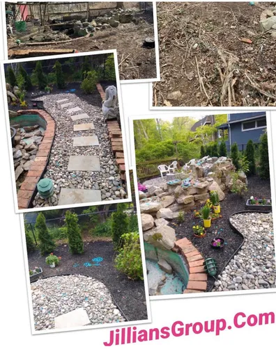 photo at Carmel Hamlet, NY on Apr 01, 2021: The backyard was completely overgrown, presenting a challenge for an inviting outdoor space. We cle