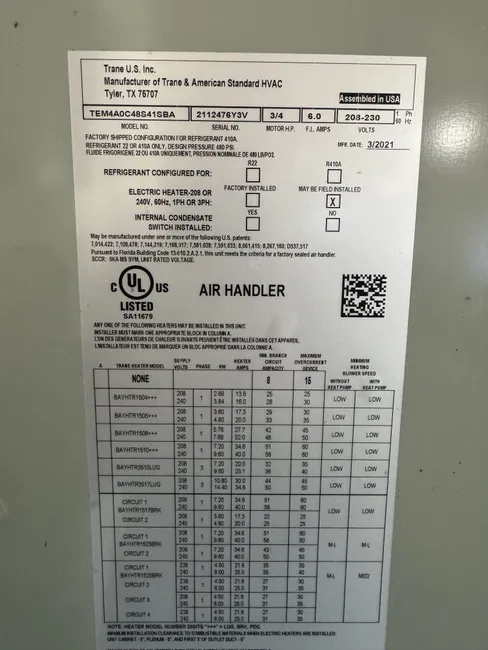 A faulty capacitor was replaced, ensuring your HVAC system runs efficiently and reliably for years.