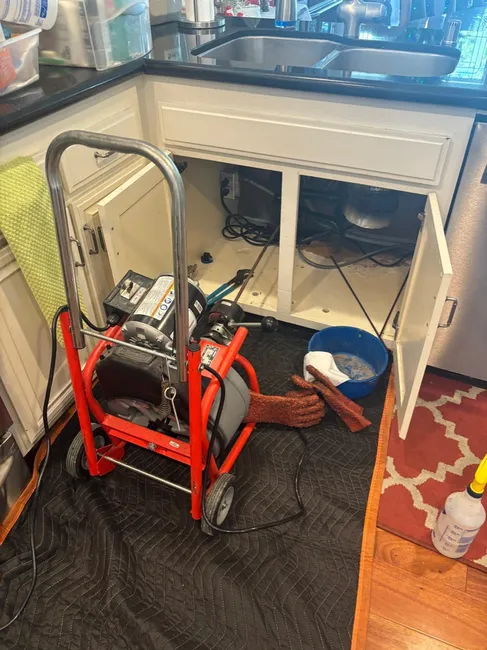 A clogged kitchen drain led us to efficiently clear the blockage and conduct a full plumbing inspection for optimal performance.