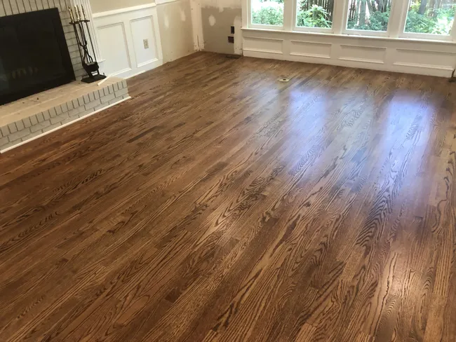 Transformed this home with stunning new red oak floors and a fresh sand and finish for lasting beauty.