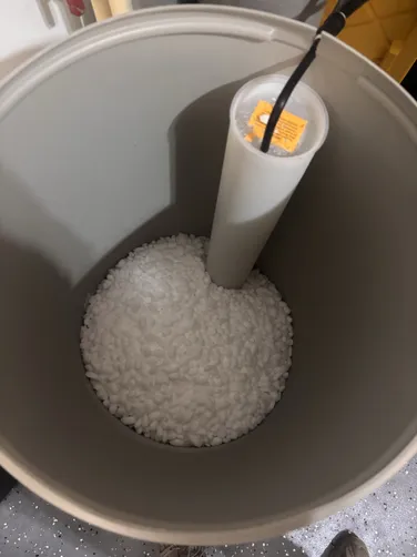 photo at undefined, TX on Dec 04, 2025: Bad water purity was identified due to low vacuum suction from the brine tank to the softener. We d