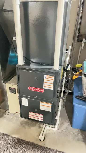 Restored a residential Goodman furnace by repairing circuit board wiring for efficient HVAC performance.