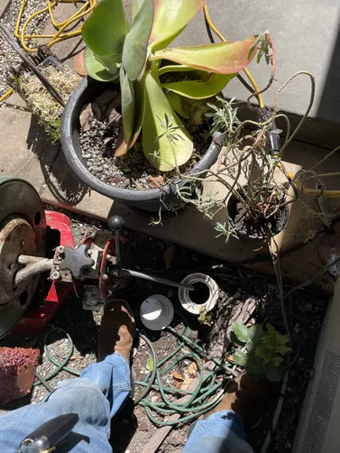 photo at walnut Creek, CA on Apr 10, 2026: Roots in the main sewer line led to significant clogging, affecting the home's drainage. We promptl