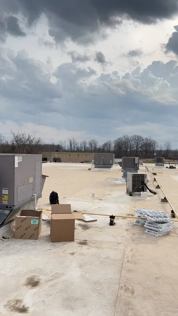 Cooling preventative maintenance was performed to optimize HVAC systems for the upcoming summer season.