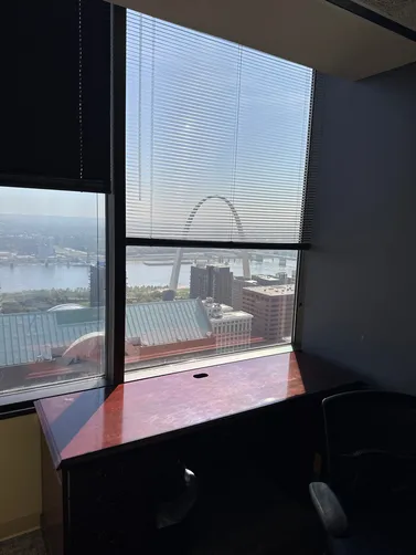 photo at St Louis, MO on Sep 30, 2025: A commercial project involved the removal of existing mini blinds and the installation of (94) 3% c