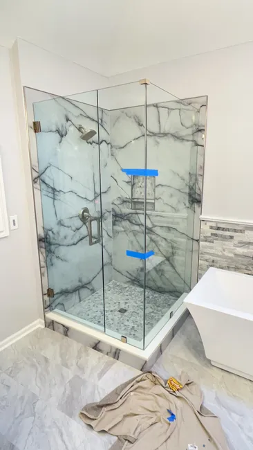 Shower Glass Door Install