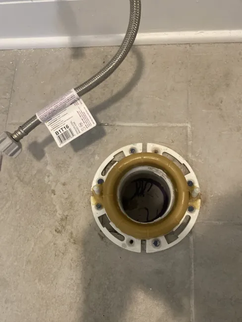 Broken Toilet Flange