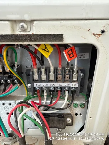 photo at Toquerville, UT on Nov 19, 2025: During our visit to Toquerville, we diagnosed an issue with a mini-split installation. The unit was