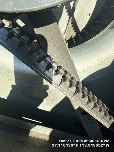 photo at St George, UT on Oct 27, 2025: A malfunctioning HVAC unit needed attention during our visit to a commercial property in St. George