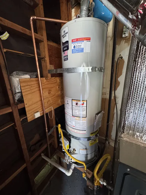 An outdated water heater was replaced, providing the homeowner with efficient, reliable hot water for daily needs.