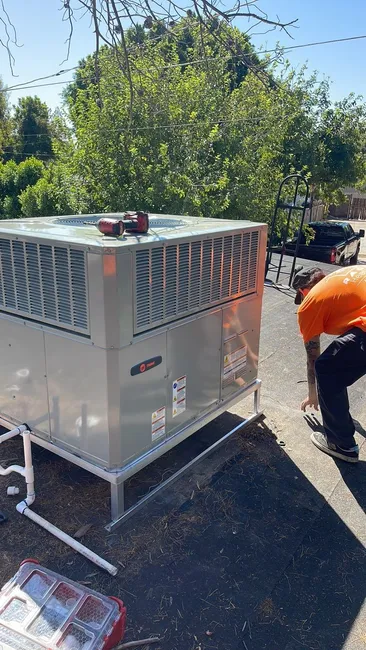 After hail damage, we installed a new HVAC unit, ensuring optimal performance and restoring comfort to the home.