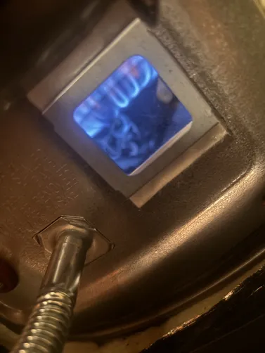 photo at Houston, TX on Nov 04, 2025: The water heater had a pilot light that kept turning off after 5 seconds, indicating a thermopile l