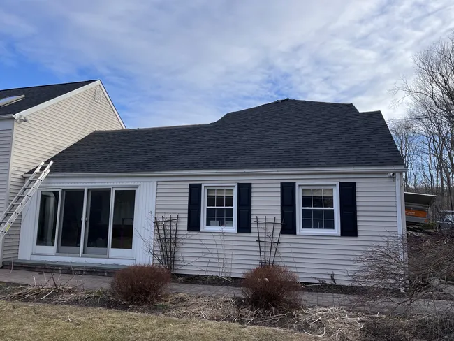 JRS construction roofing installed new architectural shingle reflash to 11 skylights two days of work with my crew