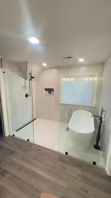 Shower Glass Door Install