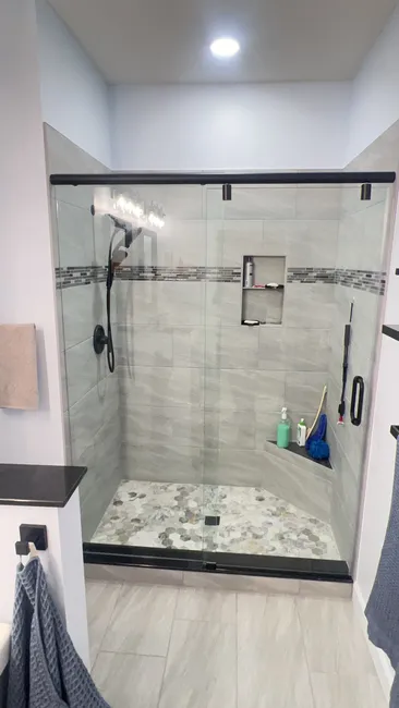Shower Glass Door Install