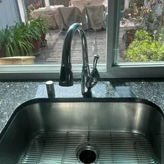 photo at Martinez, CA on Apr 17, 2026: The kitchen faucet was in need of replacement due to age and wear. We replaced the customer-provide