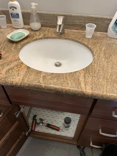 photo at Clayton, CA on Mar 31, 2026: A malfunctioning pop-up drain in the bathroom sink needed immediate attention. We replaced the enti