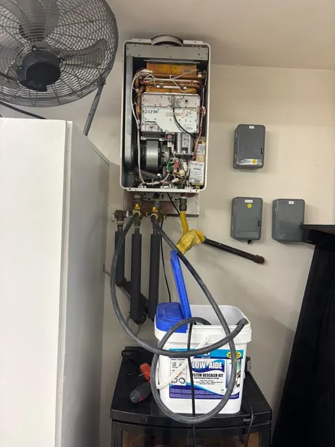 Ensured optimal performance by flushing the tankless water heater and inspecting pressure for consistent hot water.