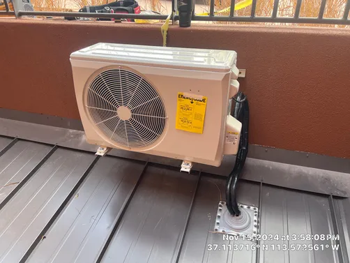 photo at St George, UT on Oct 24, 2025: An issue with the cooling system in a conference room required our attention. After examining the e