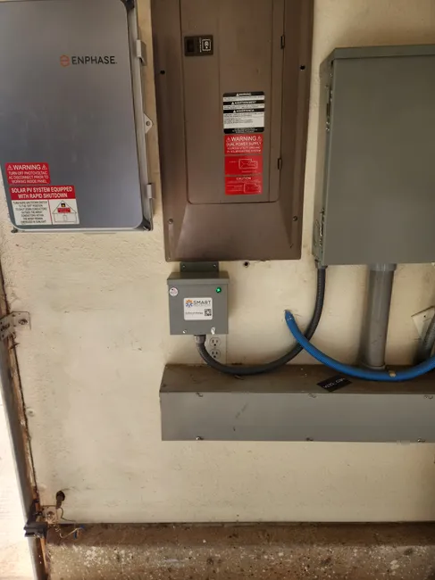 We installed a smart optimizer, enhancing energy efficiency for our residential customer's home.