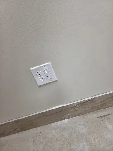 TS receptacle in pet salon room. Circuit was being over loaded with vacuum and dehumidifier.
