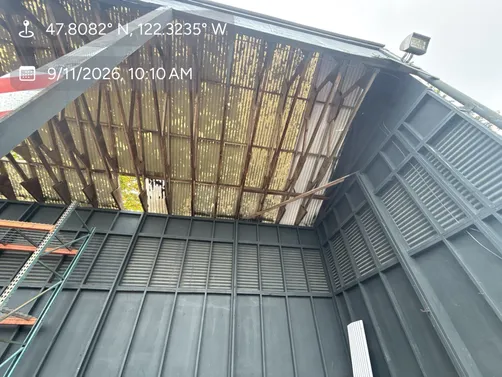 photo at Lynnwood, WA on Sep 09, 2026: A commercial roof installation was performed for Tracy Briggs in Lynnwood. We installed a corrugate
