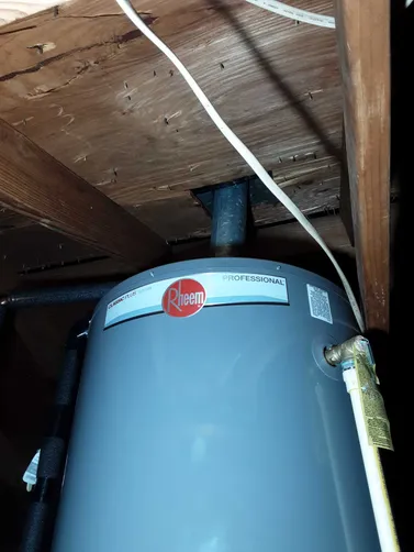 photo at Spring, TX on Nov 05, 2025: When the water heater failed to operate properly, we addressed the issue by fixing the connections 