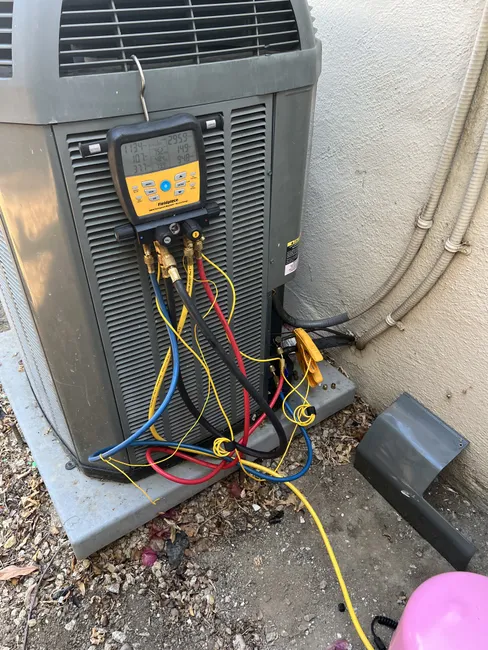 Followup to ac repair. Balanced refrigerant.