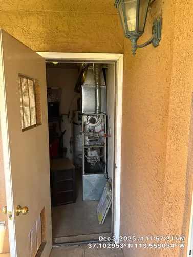 photo at St George, UT on Dec 03, 2025: A furnace blowing cold air indicated an issue that needed immediate attention. We assessed the heat